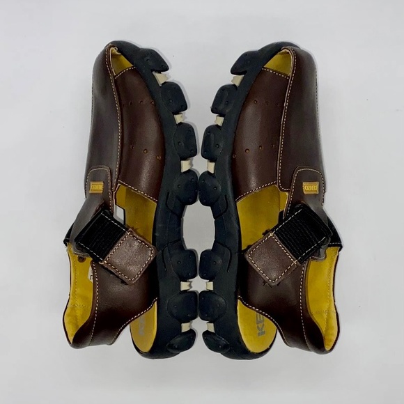 KENZO Junior Original Brown Leather Open Weave Monk Strap Sandals Sz 5.5US/37EU. - Picture 5 of 16